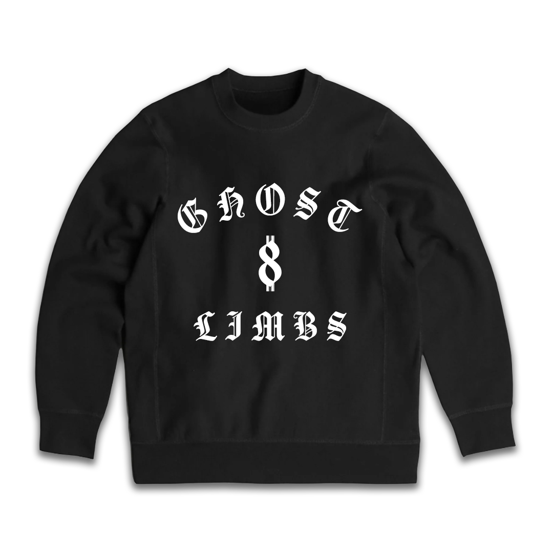 GHOSTS LIMBS BLACK SWEATSHIRT