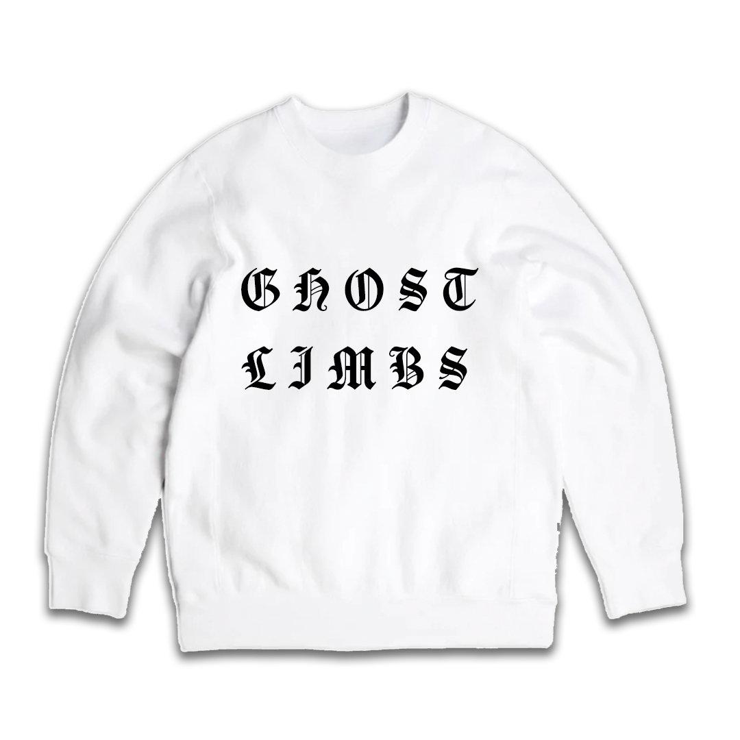 GHOSTS LIMBS WHITE SWEATSHIRT